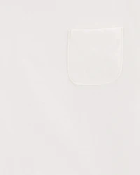 Girls Short-Sleeve Pocket Tee - White