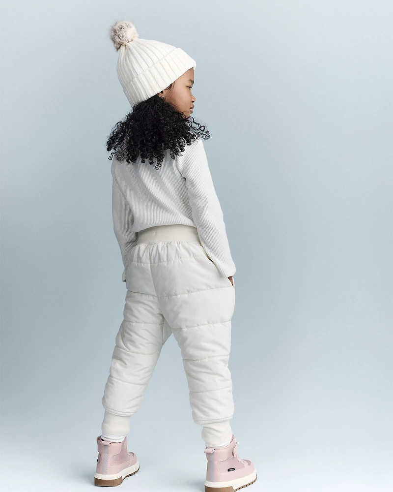 Toddler Girl Turtleneck Long-Sleeve Top - Cream