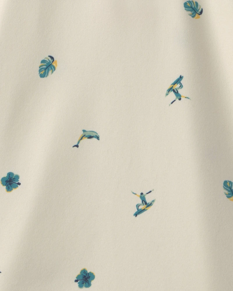 Boys Surf Active Polo Shirt - Ivory