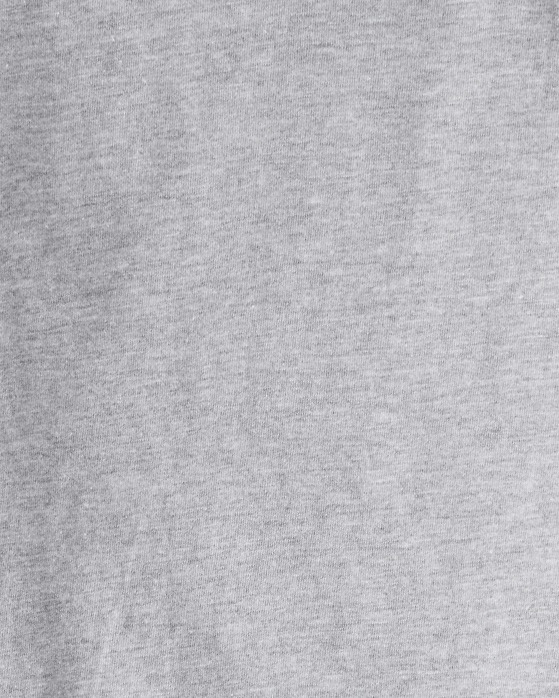 Toddler Boy Long-Sleeve Raglan Tee - Grey