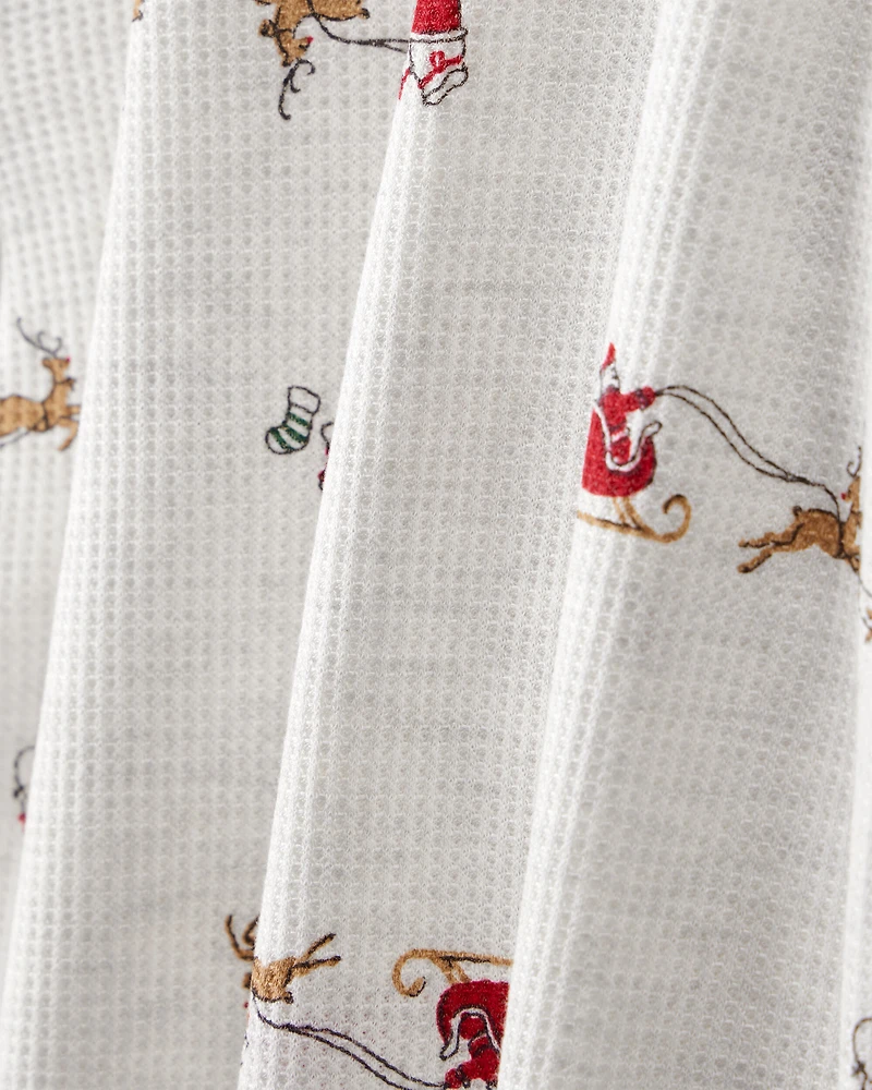 Baby 2-Piece Sleigh Print PurelySoft Tee & Pant Set - Grey