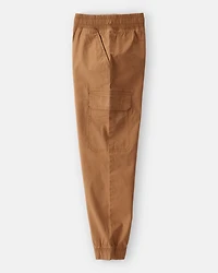 Boys Cotton Fashion Cargo Pants - Brown