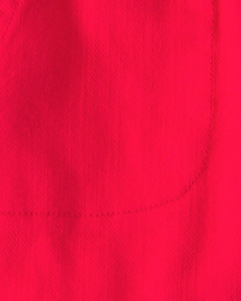 Toddler Boy Twill Shorts - Red