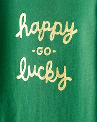 Baby St.Patrick's Day Long-Sleeve Graphic Bodysuit - Green