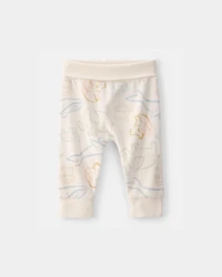 Baby 2-Piece Animal Friends Graphic Tee & Pant Set - Ivory
