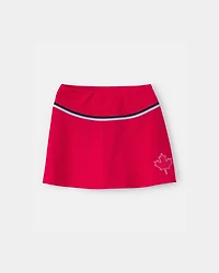 Girls Umbro Canada Active Skort - Red