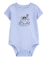 Baby "Uncle Rocks" Short-Sleeve Bodysuit - Blue