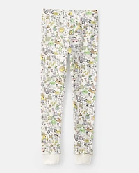 Kid Easter Scavenger Hunt 100% Cotton Snug Fit 2-Piece Pajama Set - Ivory