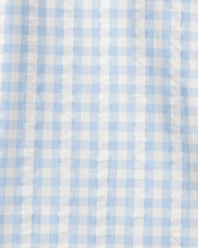 Boys Seersucker Button-Front Shirt Made with Organic Cotton