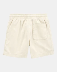 Boys Pull-On Twill Shorts - Khaki