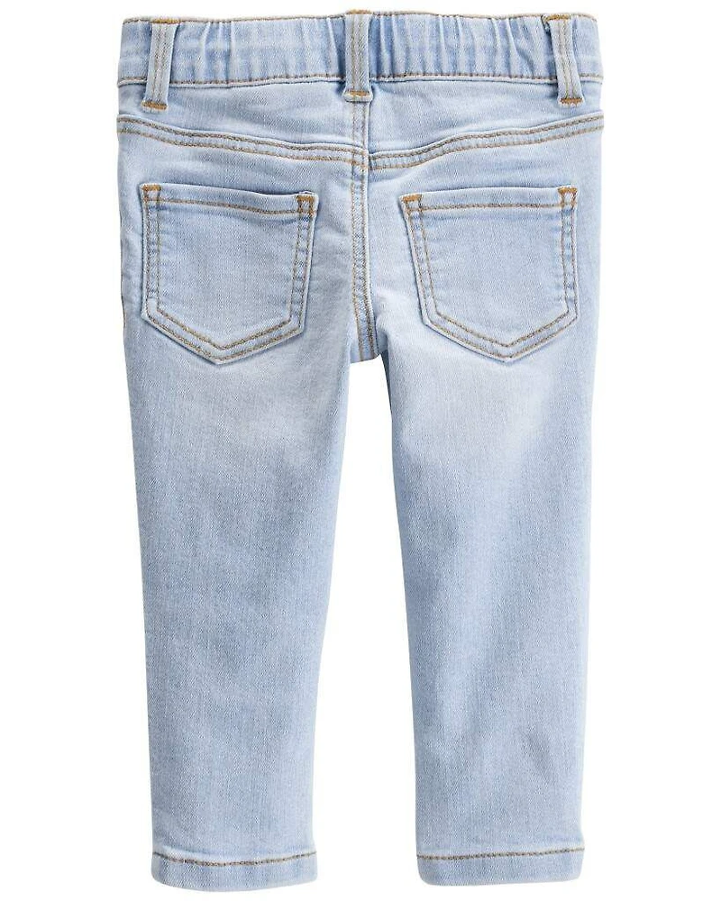 Baby Light Blue Wash Skinny-Leg Jeans