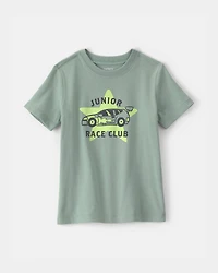 Toddler Boy 'Junior Race Club' Graphic Tee - Green