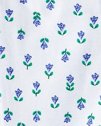 Baby 2-Pack Floral Pull-On Pants - Grey/Blue