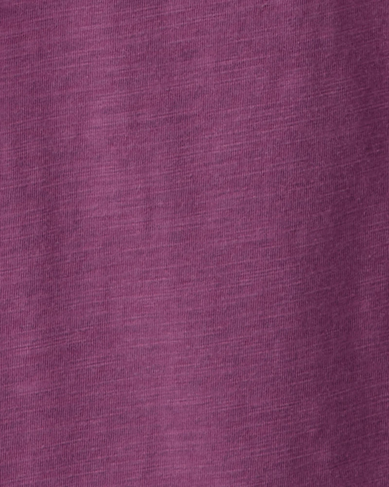 Kid 2-Piece Floral Tee & Jumpsuit Set - Purple/Pink