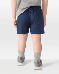Toddler Pull-On Twill Shorts - Navy