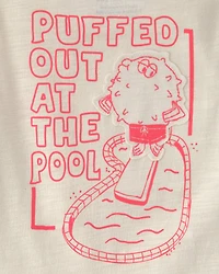 Baby Boy Puffer Fish Graphic Tank - Cream