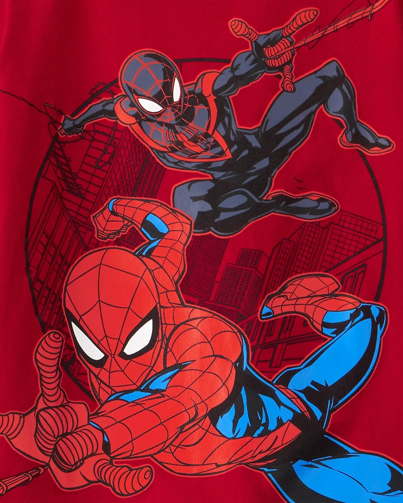 Boys 2-Piece Spider-Man Outfit Set - Red/Black