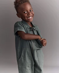 Toddler Day Out™ Cropped Jumpsuit - Green