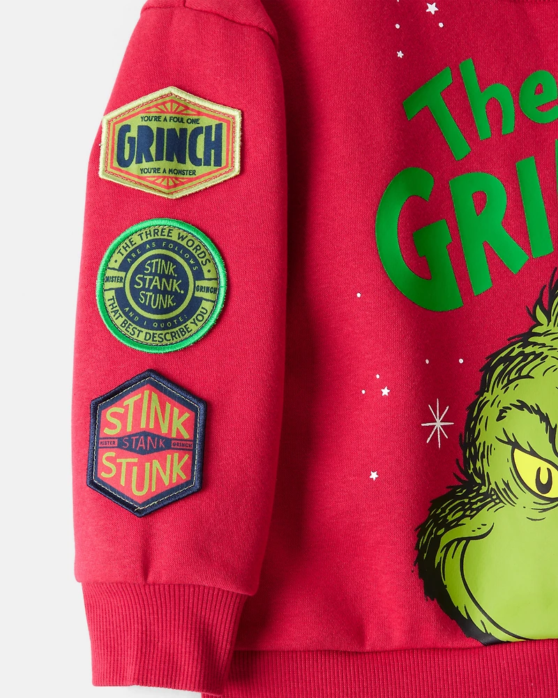Toddler Christmas Dr. Seuss™ The Grinch Pullover Sweatshirt - Red