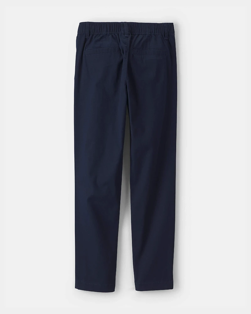 Girls 2-Pack Uniform Skinny Pants - Navy