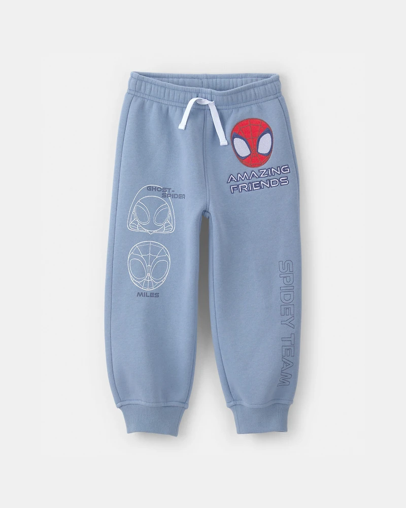 Toddler Boy 2-Piece ©Marvel Spider-Man Fleece Pullover Sweatshirt & Joggers Set - Blue