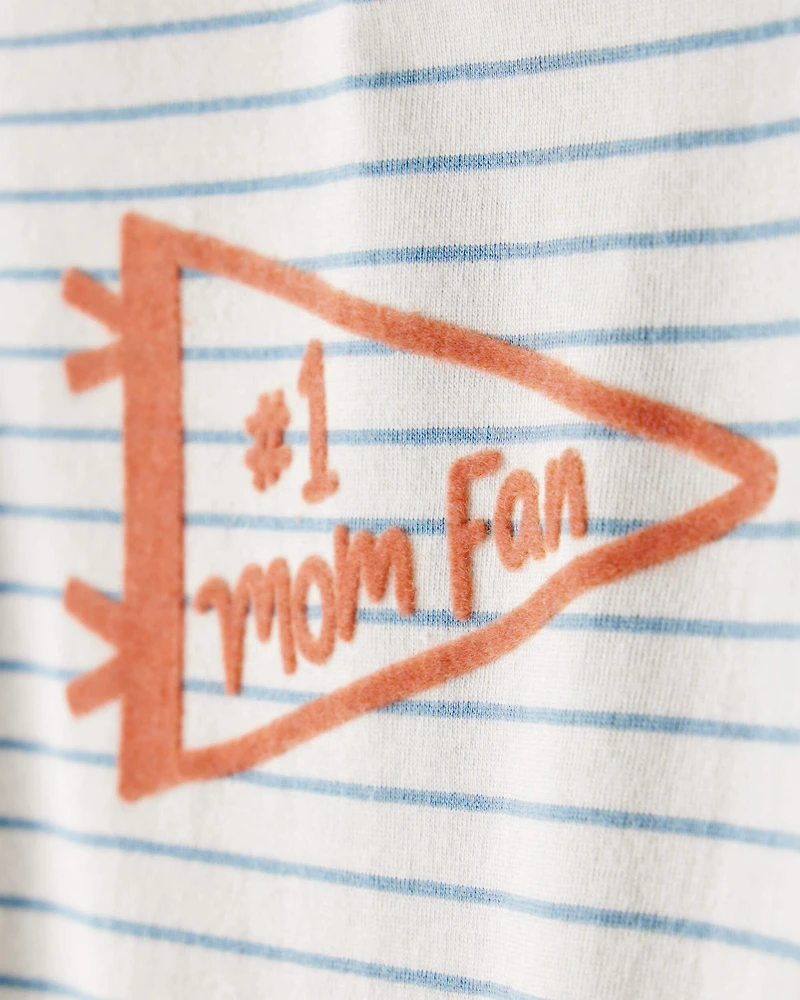 Baby Boy Mom Fan Long-Sleeve Graphic Bodysuit