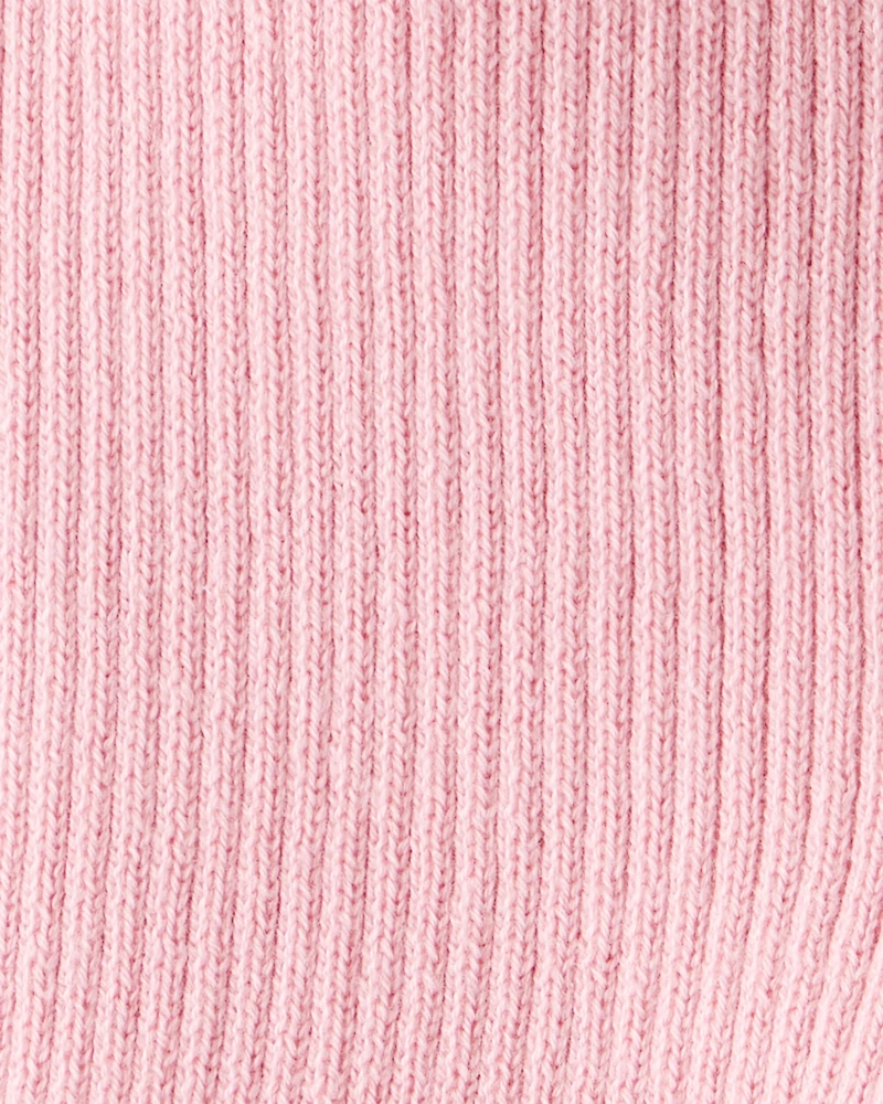 Baby Girl Organic Cotton Sweater Knit Pants