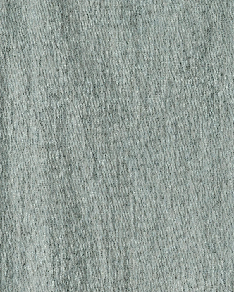 Kid 2-Piece Floral Print Tee & Tank Dress Set - Green/Grey