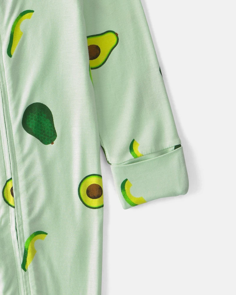 Baby Avocado PurelySoft Sleep & Play Pajama - Green