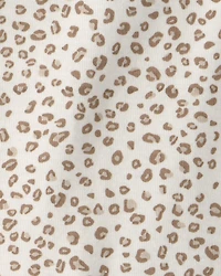 Baby Girl 3-Piece Cheetah Top, Bodysuit & Short Set - Khaki/Ivory