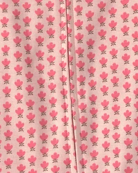 Baby Girl Organic Cotton 1-Piece Pajama in Pink Floral