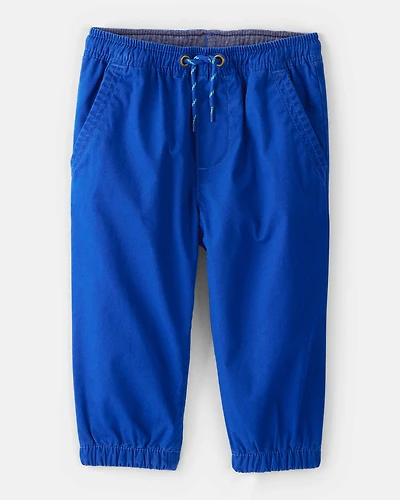 Baby Boy Lined Joggers - Blue