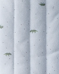 Baby Boy Dinosaur Quilted Cardigan - Blue