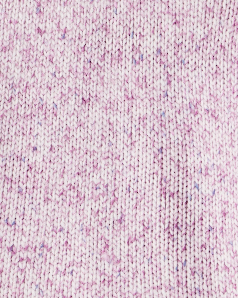Girls Mock Neck Sweater - Pink