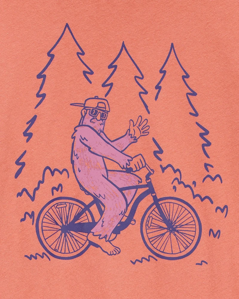 Kid Big Foot Short-Sleeve Graphic Tee - Orange