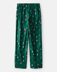 Adult Christmas Trees Loose Fit Pajama Pants - Green