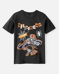 Boys ©Marvel Spider-Man Halloween Short-Sleeve Graphic Tee - Black