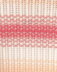 Girls Striped Sweater - Coral