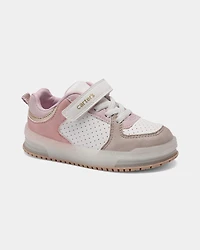 Toddler Girl Color Block Casual Sneakers - Pink/White