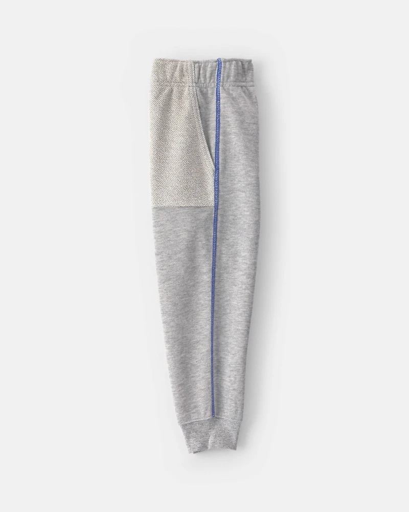 Toddler Boy 2-Piece 'Team Player' French Terry Sweatshirt & Pant Set - Grey