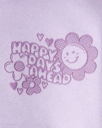 Baby Girl 2-Piece DayDream Fleece Flower Graphic Long-Sleeve Hoodie & Pant Set - Purple