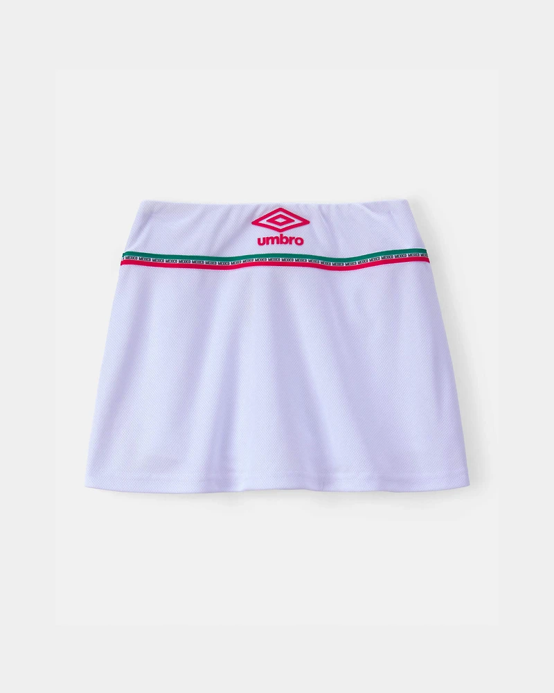 Girls Umbro Mexico Active Skort - White