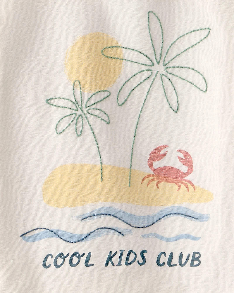 Toddler Organic Cotton 'Cool Kids Club' Tee