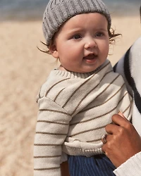 Baby Boy 2-Piece Long-Sleeve Tee & Pant Set - Ivory/Brown