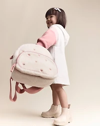 Toddler Girl Colorblock Long-Sleeve Hooded Sweatshirt Dress - Light Heather Grey