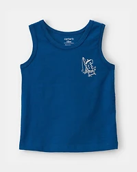 Baby Boy Shark Tank Top - Navy Blue