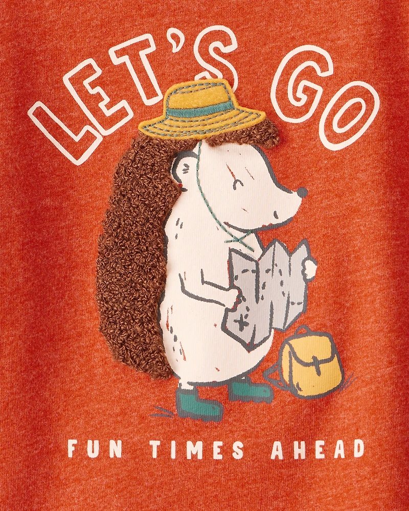 Baby Boy Hedgehog Short-Sleeve Graphic Tee - Orange