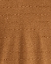 Baby Boy Cotton Long-Sleeve Hooded Top - Brown