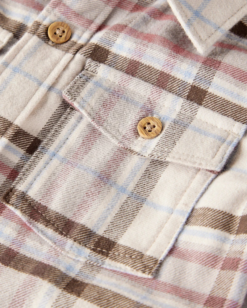 Toddler Boy Organic Cotton Button-Front Flannel