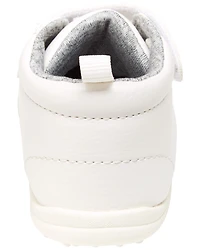 Every Step® First Walker High-Top Sneakers - White